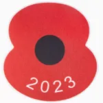 US$6.00 2023 british legion poppy badge +$6.00